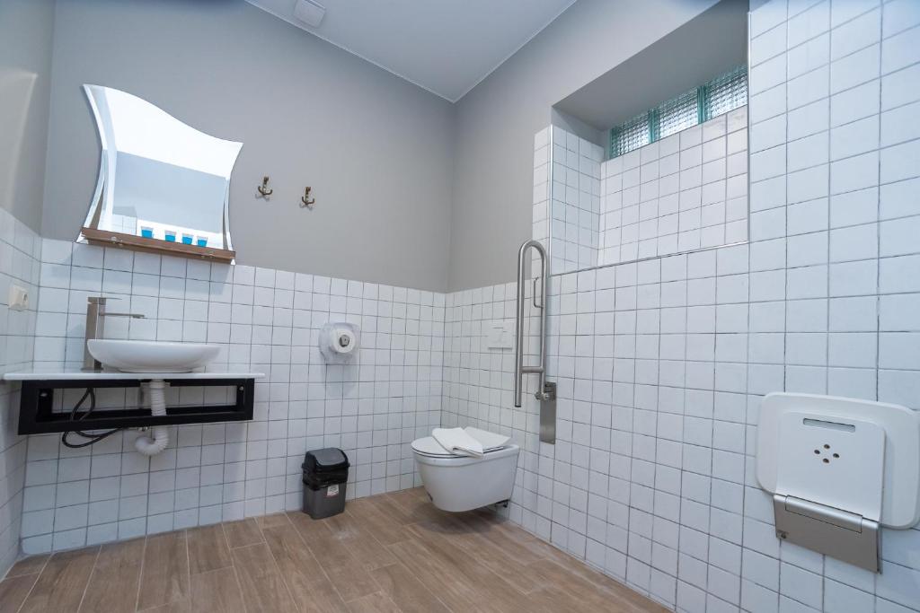 Koupelna v ubytování Tiflis Hotel