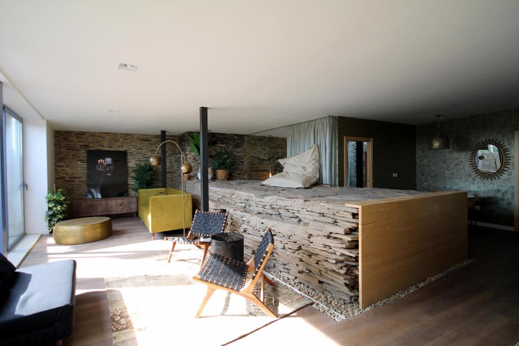 Posedenie v ubytovaní CASAS DA FORTALEZA Casa da Muralla