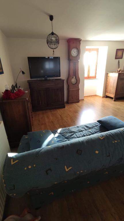 Televízia a/alebo spoločenská miestnosť v ubytovaní Appartement Victoria