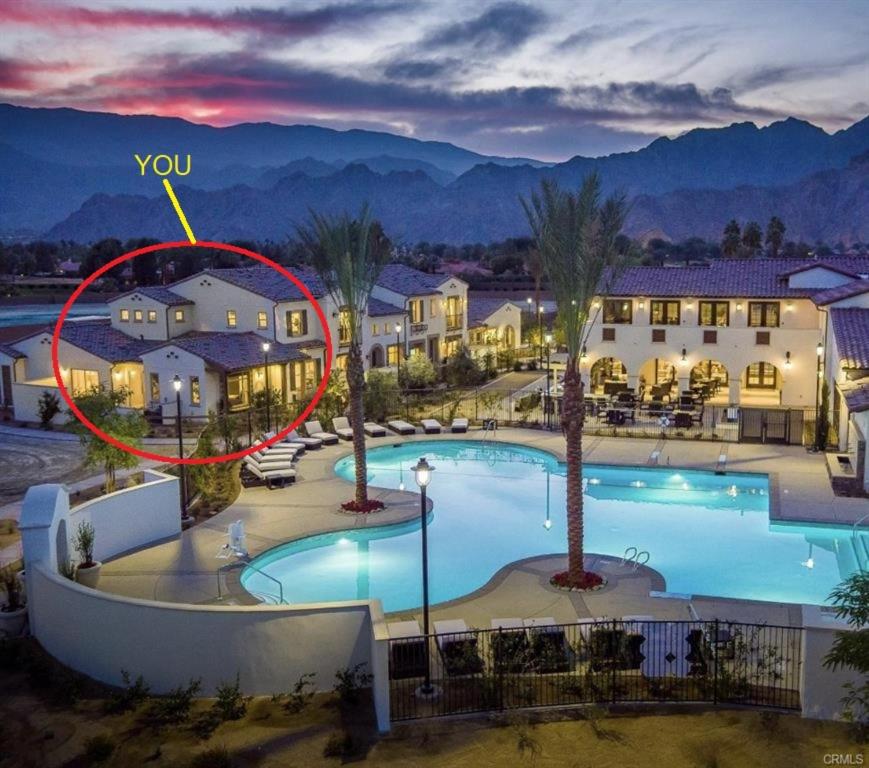 a picture of a pool at a resort at night at NEW! PGA West (Signature!) walk to Stadium Course! in La Quinta
