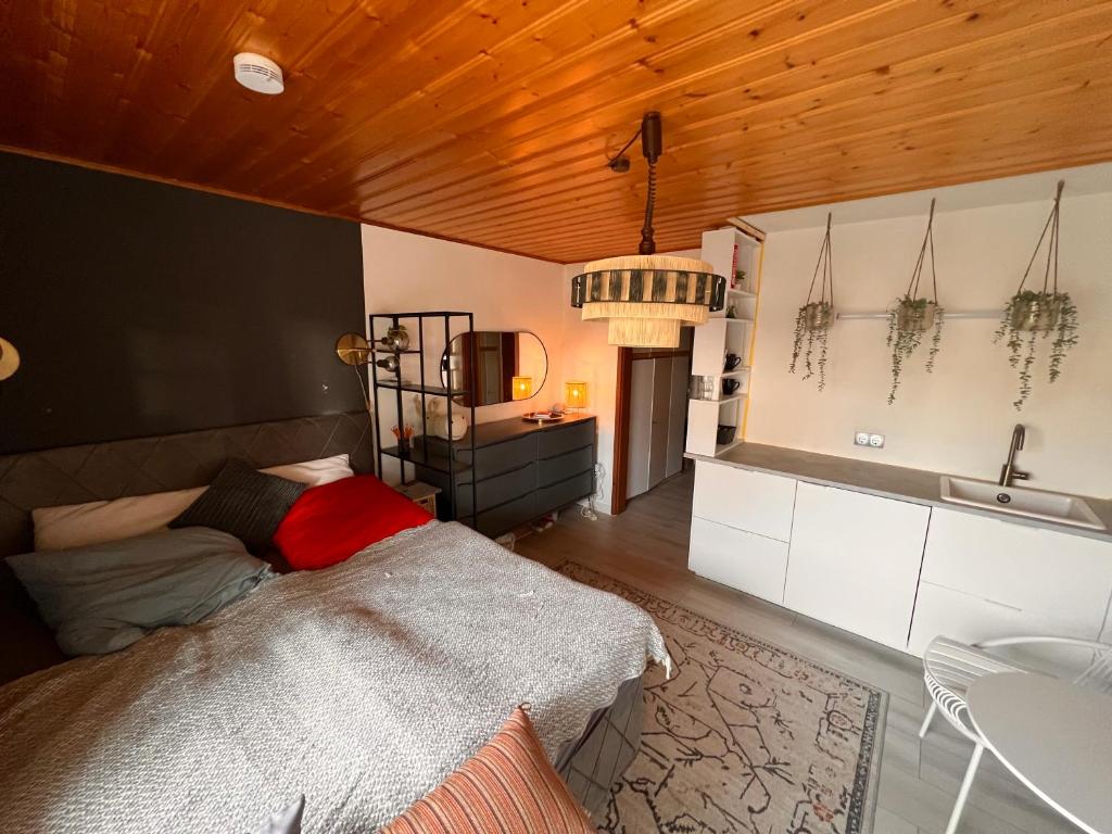 Postel nebo postele na pokoji v ubytování Modernes Apartment “Traum“