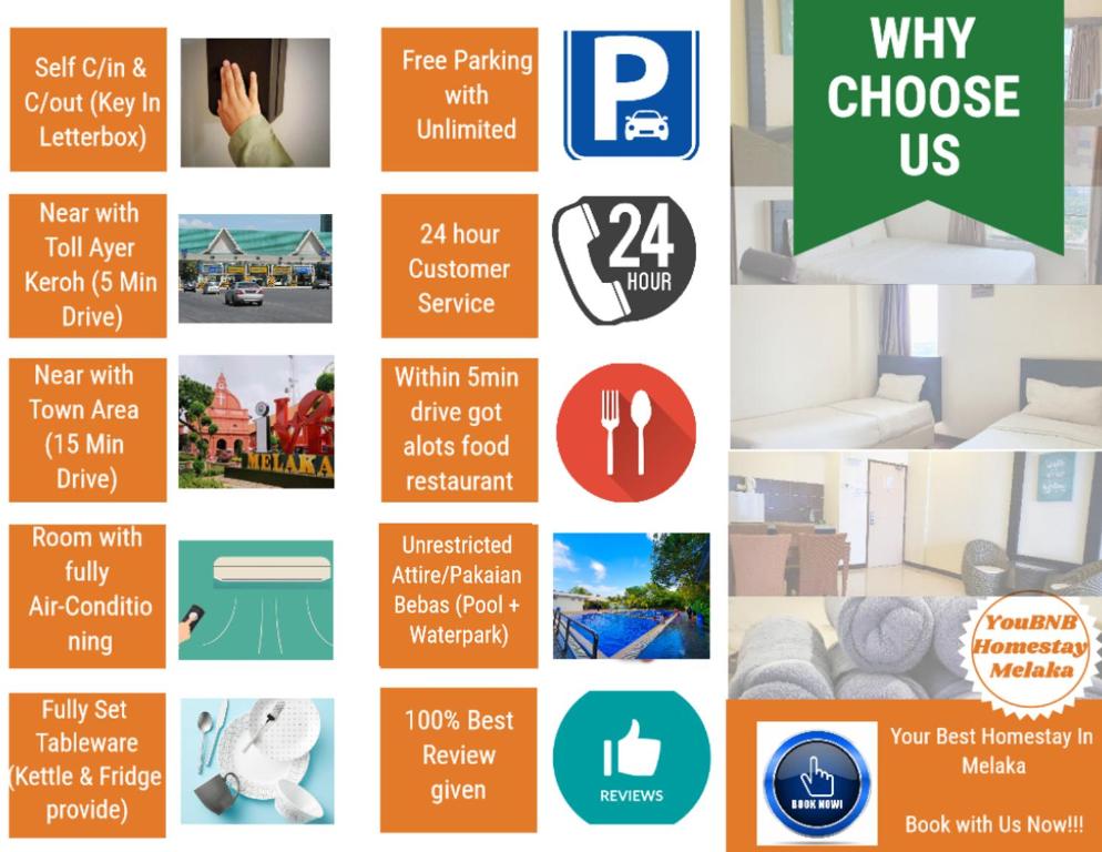 Melaka Top Largest Waterpark Resort - By YouBNB Homestay Melaka - Monologio Da Studio Con Balcone