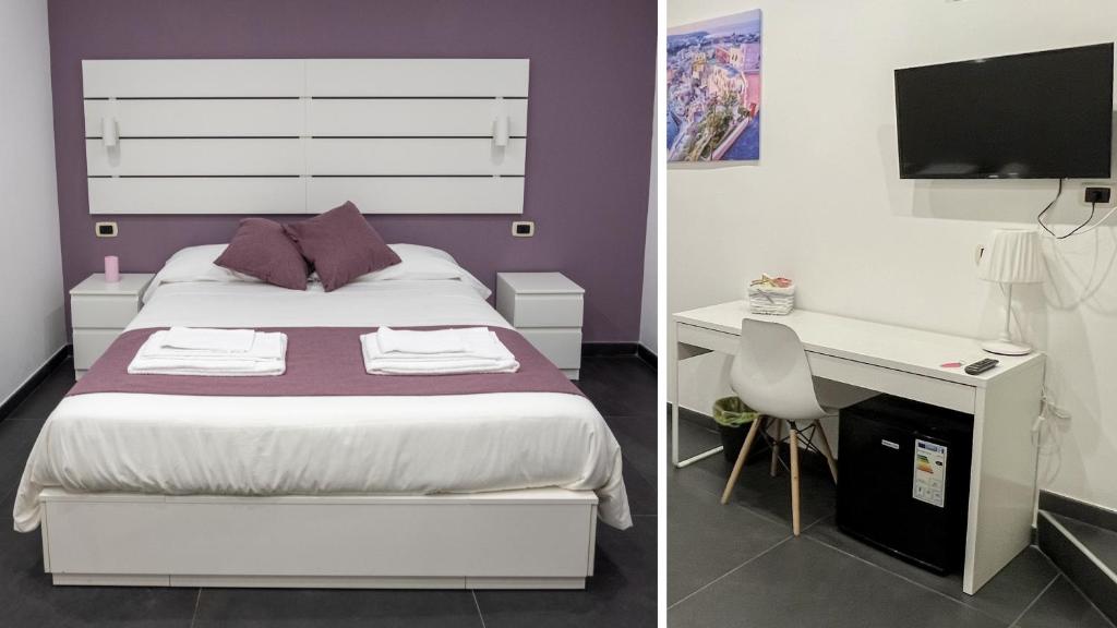 Łóżko lub łóżka w pokoju w obiekcie Soave Rooms