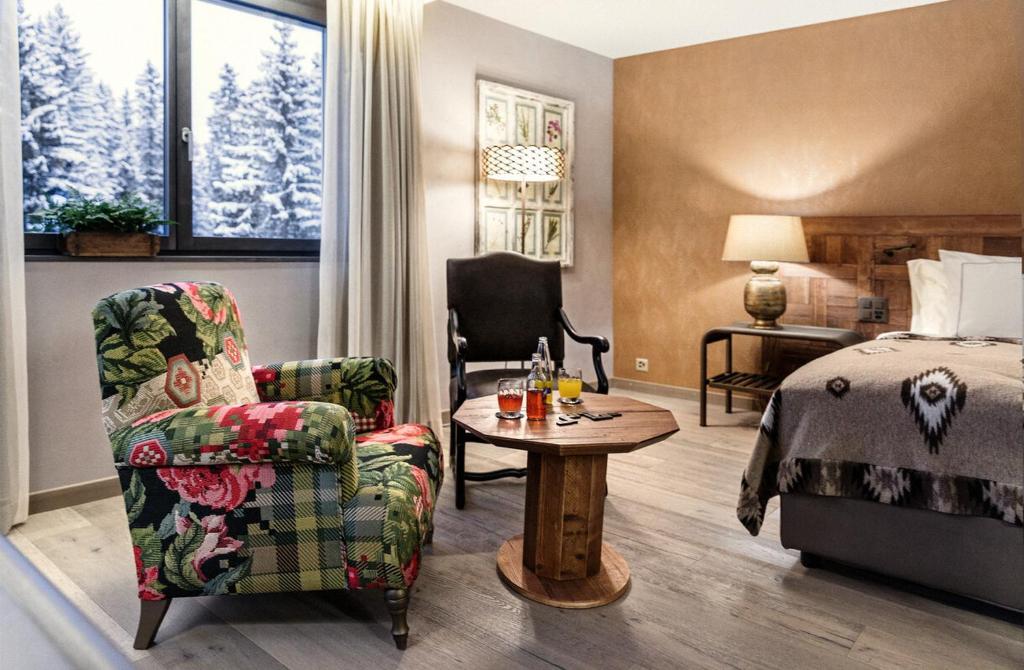 Posezení v ubytování Valsana Hotel Arosa - Small Luxury Hotel