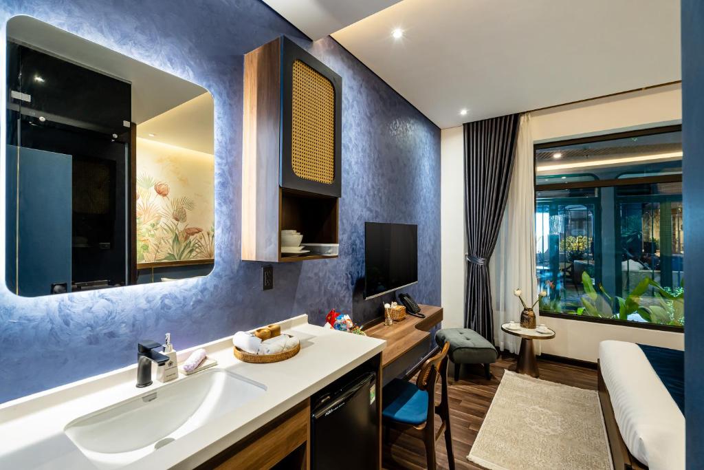 Posezení v ubytování KunKin Garden Aparthotel