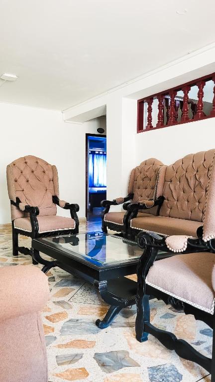 Posezení v ubytování Hotel Acapulco Caucasia