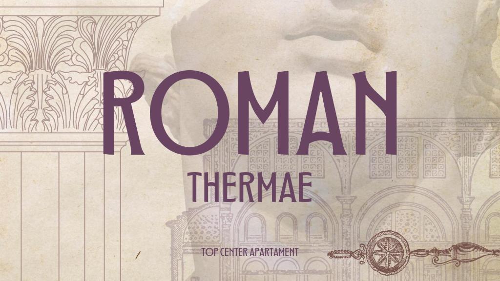 ヴァルナ・シティにあるRoman Thermae I Center Varna I Great Viewのローマ劇という言葉が書かれた本
