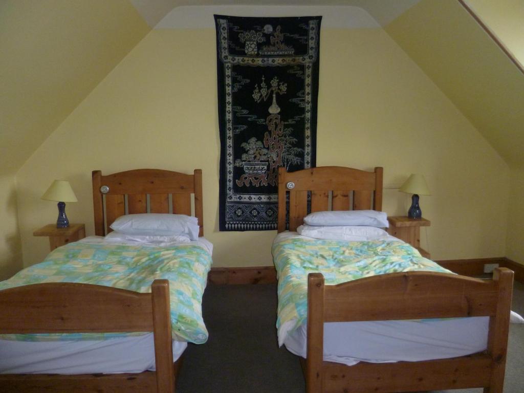 Postel nebo postele na pokoji v ubytování Fraoch Lodge