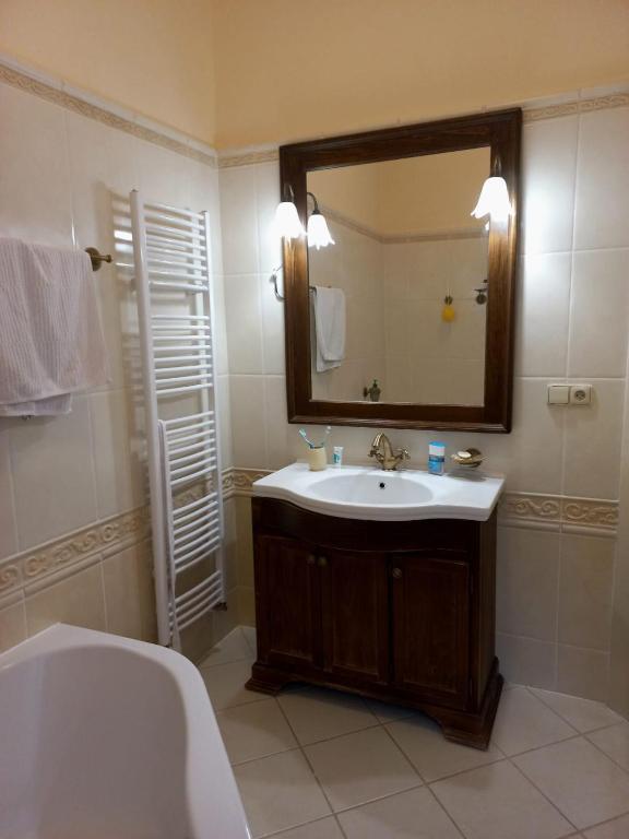 Koupelna v ubytování Dream appartment for a nice holiday with a bedroom and living room!