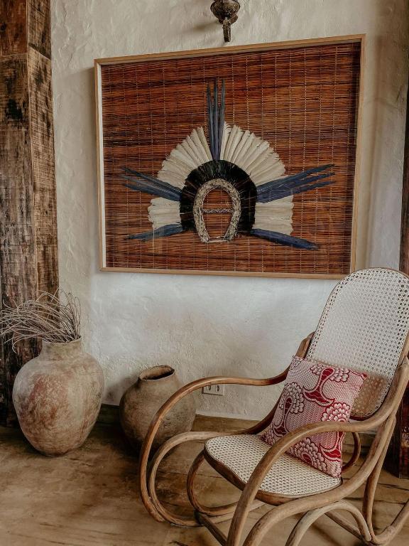 Χώρος καθιστικού στο Casa Amada