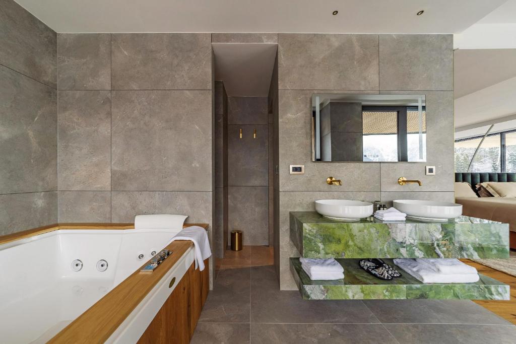 Koupelna v ubytování Chalet Sofija