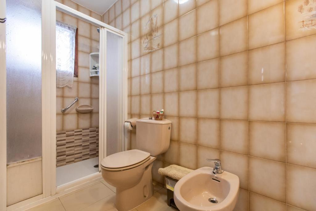 Koupelna v ubytování Casa turística Cunit