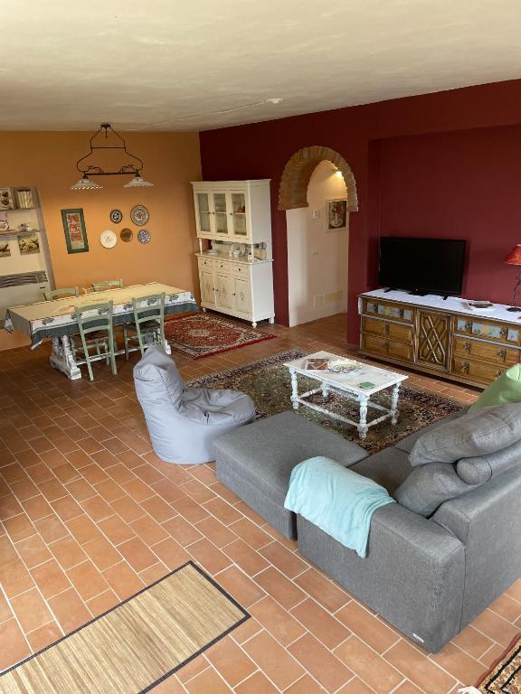 A seating area at Podere Umbro