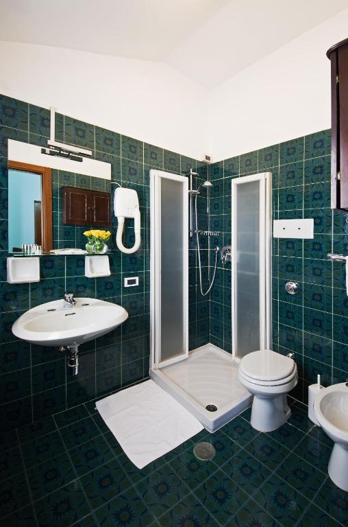 Koupelna v ubytování Hotel Città Dei Mille