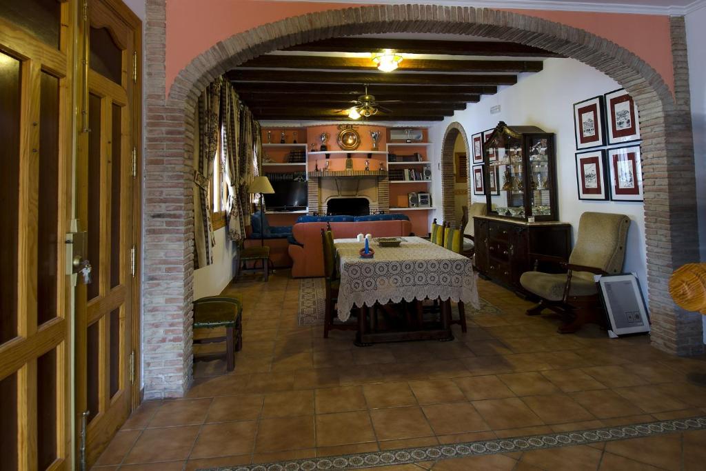 A seating area at Villa Frasquita