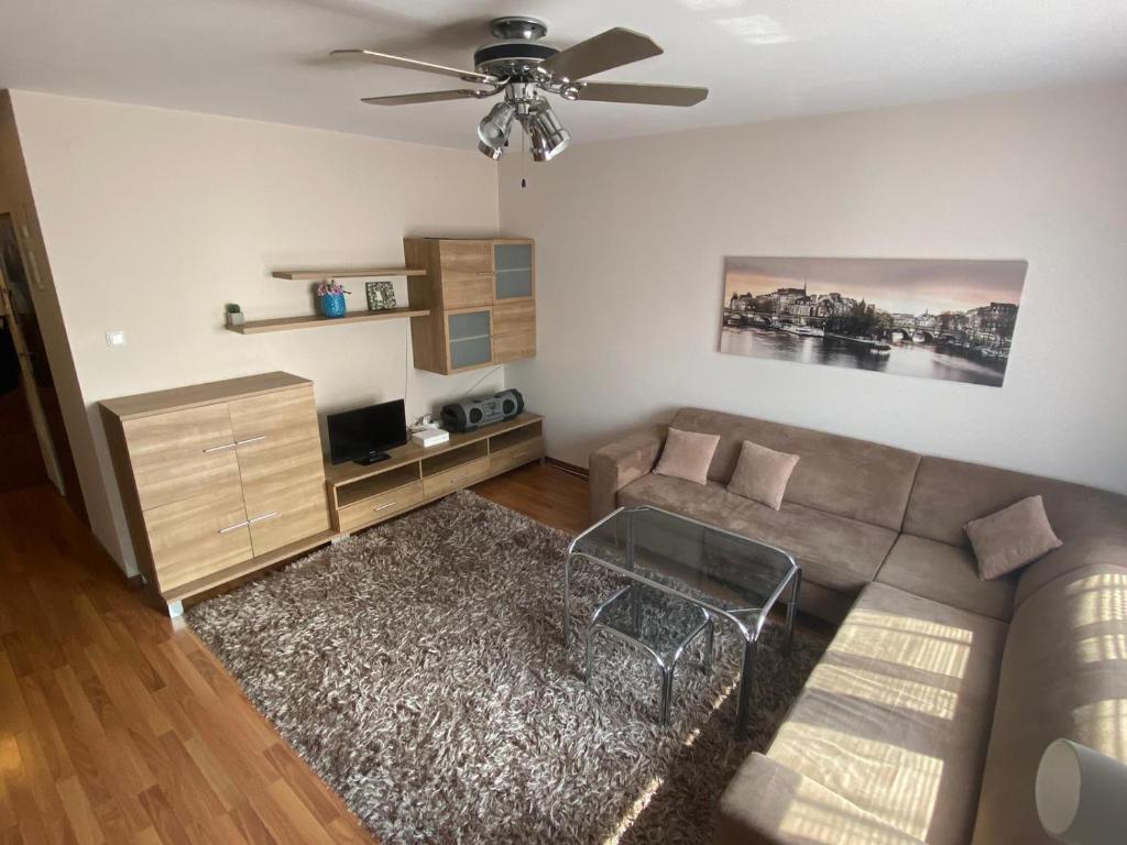 Oleskelutila majoituspaikassa Apartament Krośnieńska