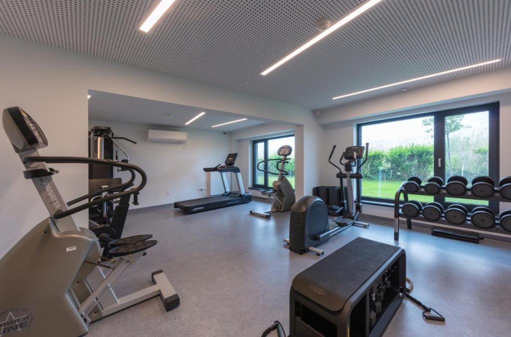 Posilňovňa alebo fitness centrum v ubytovaní Villa Apartman