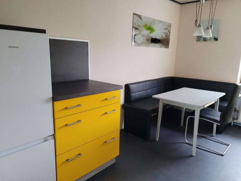 Kuchyň nebo kuchyňský kout v ubytování Haus Petra