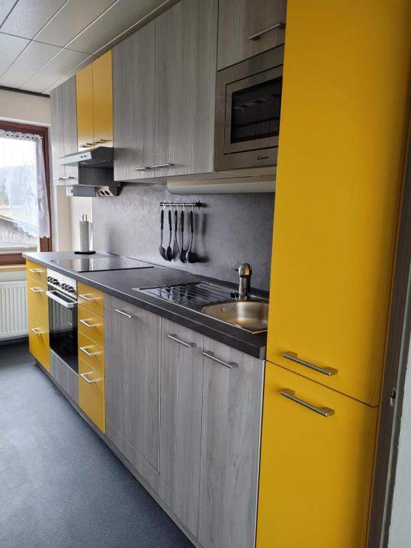 Kuchyň nebo kuchyňský kout v ubytování Haus Petra