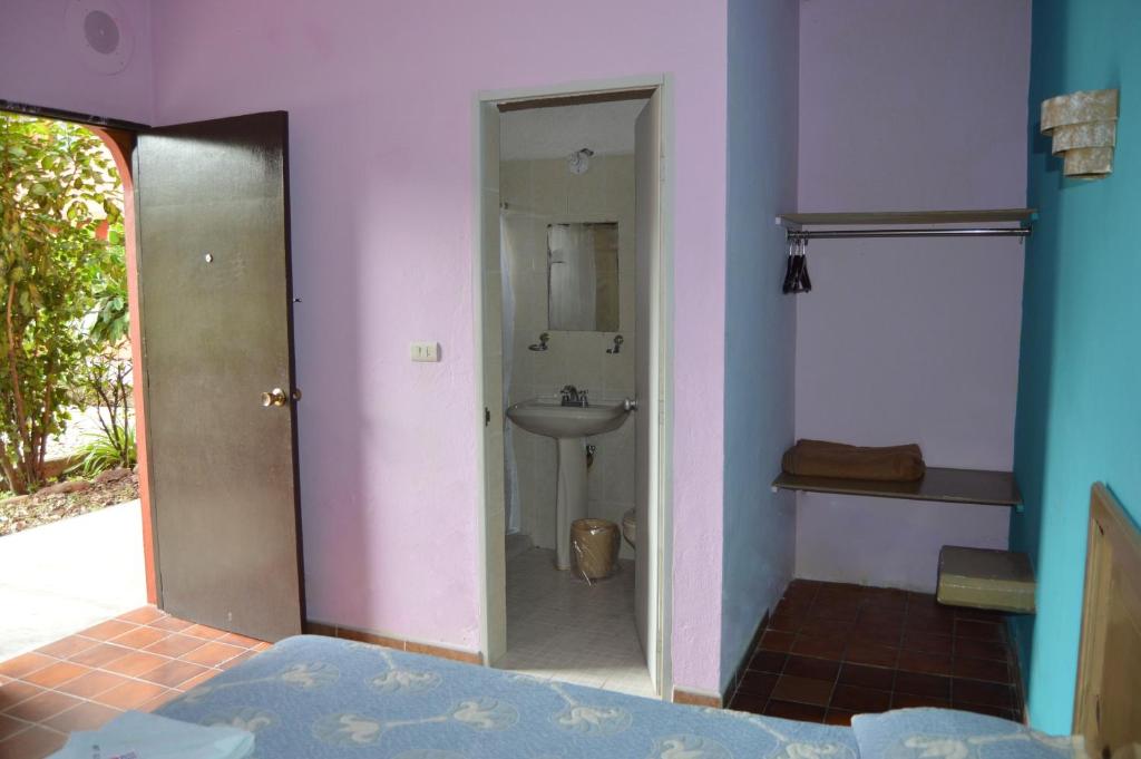 Koupelna v ubytování Hotel Tamuin