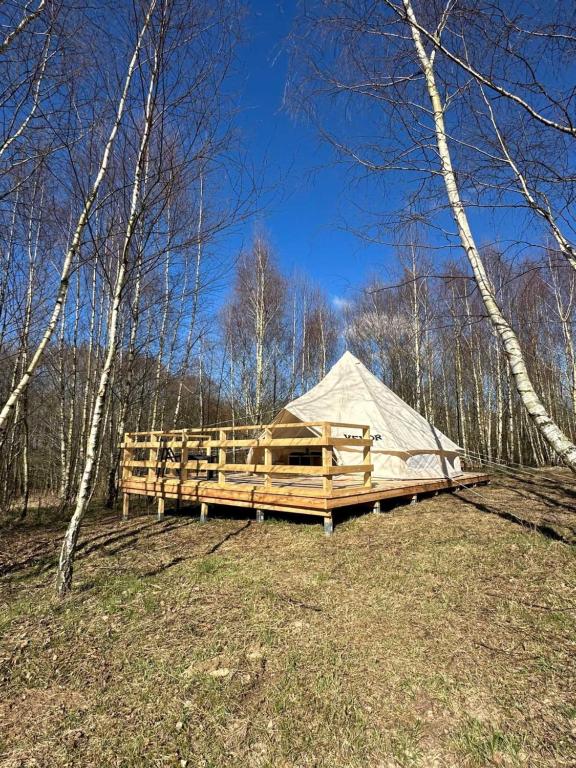 Příroda nedaleko luxury tent