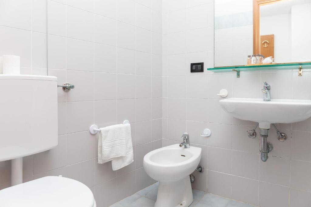 Koupelna v ubytování Albergo Sacro Monte Varese