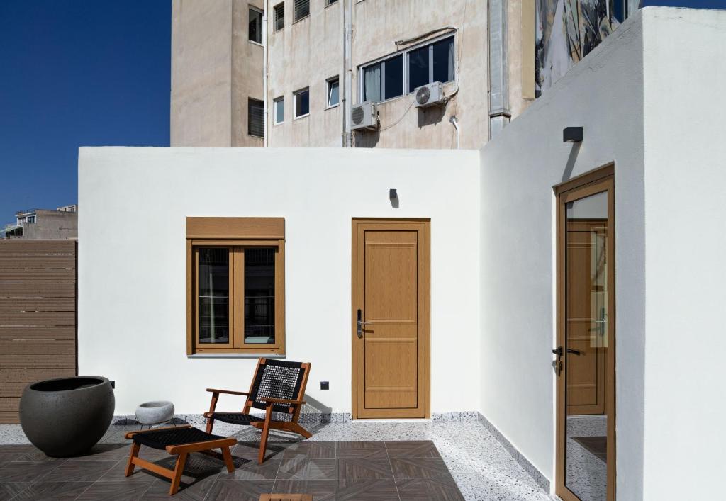 Balkón nebo terasa v ubytování Athens Feeling