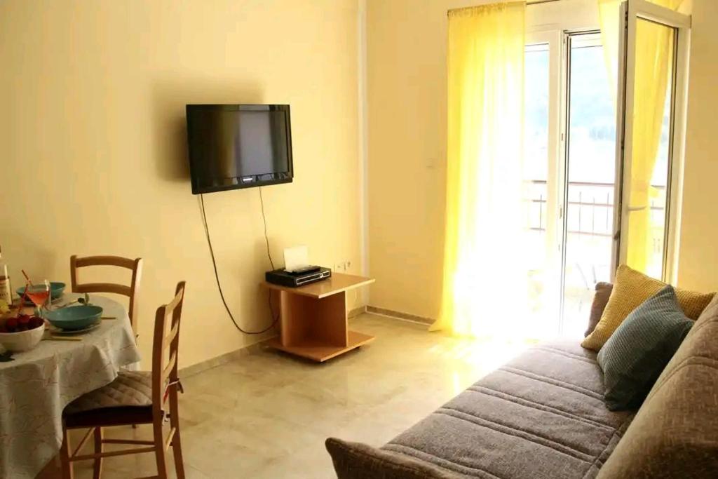 Posezení v ubytování Aurora Apartments
