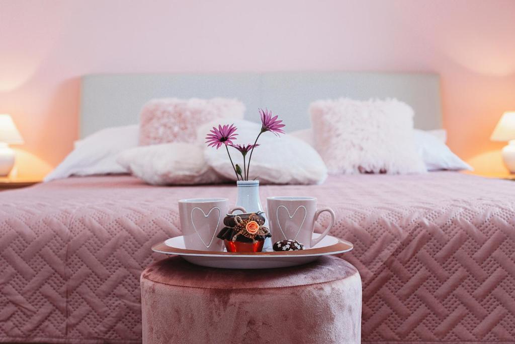 Postel nebo postele na pokoji v ubytování Rooms Emilija