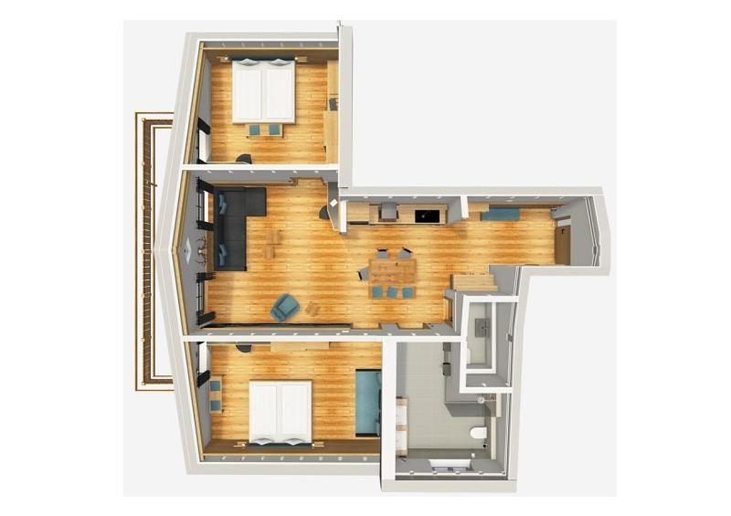 Půdorys ubytování Riedbergerhorn - Gasthof & Ferienwohnungen