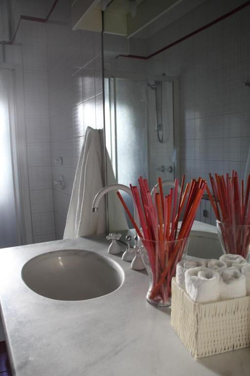 Koupelna v ubytování Lotus B&B