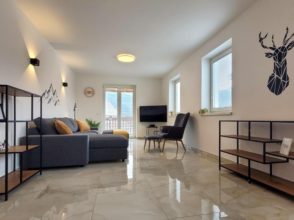 TV a/nebo společenská místnost v ubytování Apartments Julian Experience