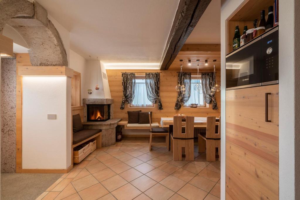 Kuchyňa alebo kuchynka v ubytovaní Casera Moda Luxury Chalet