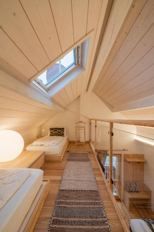 Posteľ alebo postele v izbe v ubytovaní Casera Moda Luxury Chalet