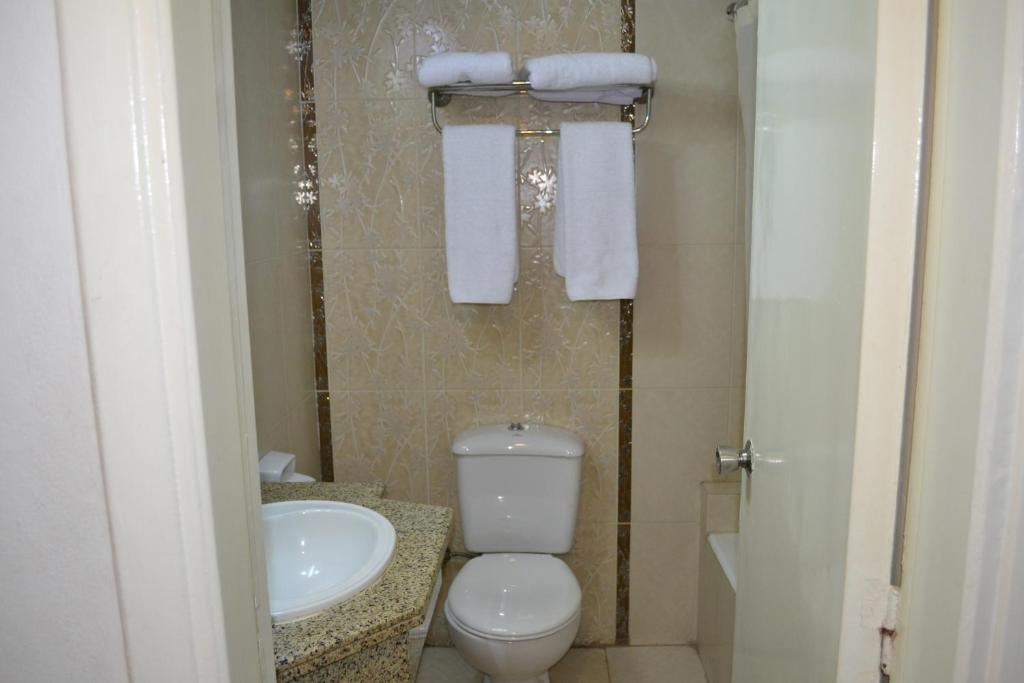 Koupelna v ubytování Beirut Hotel Cairo