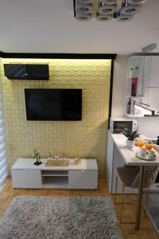 TV o dispositivi per l'intrattenimento presso Apartman Živković