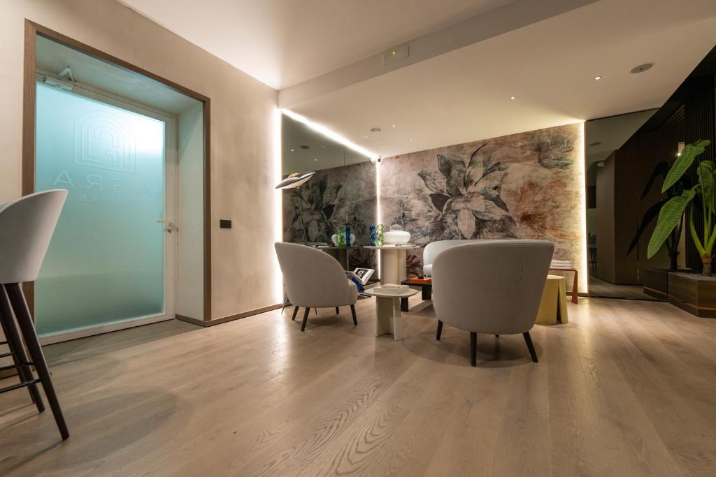Posezení v ubytování Agra Suites