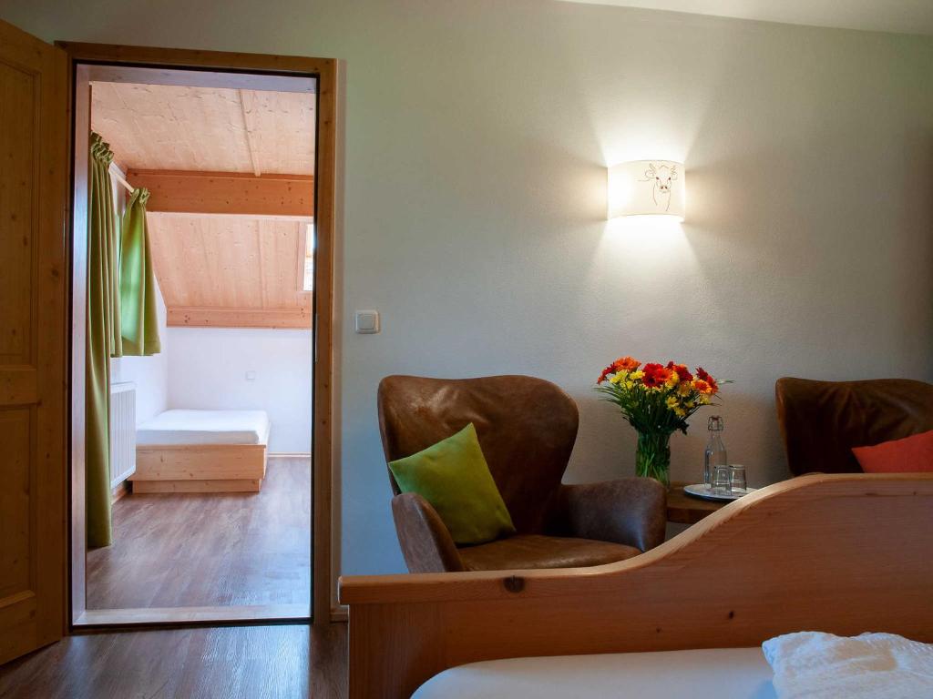 Posezení v ubytování Gaestehaus Webermohof