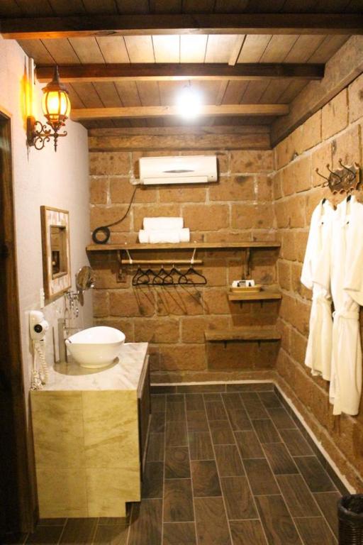 Koupelna v ubytování Hotel Real Nirvana