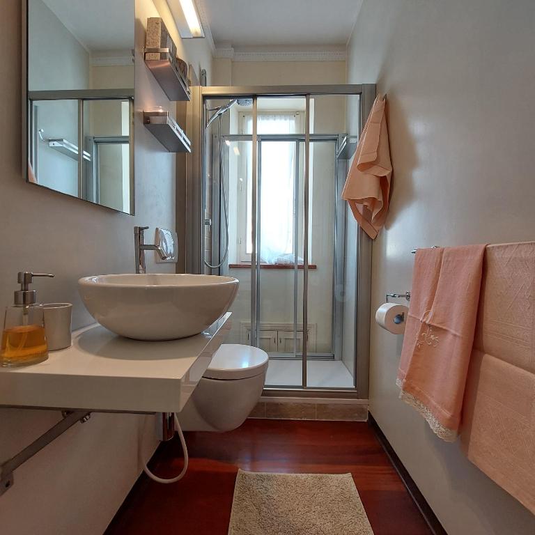 Koupelna v ubytování Aura Relais