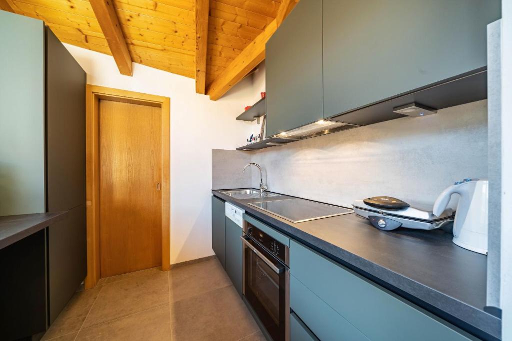 Kuchyň nebo kuchyňský kout v ubytování Apartment Luisa