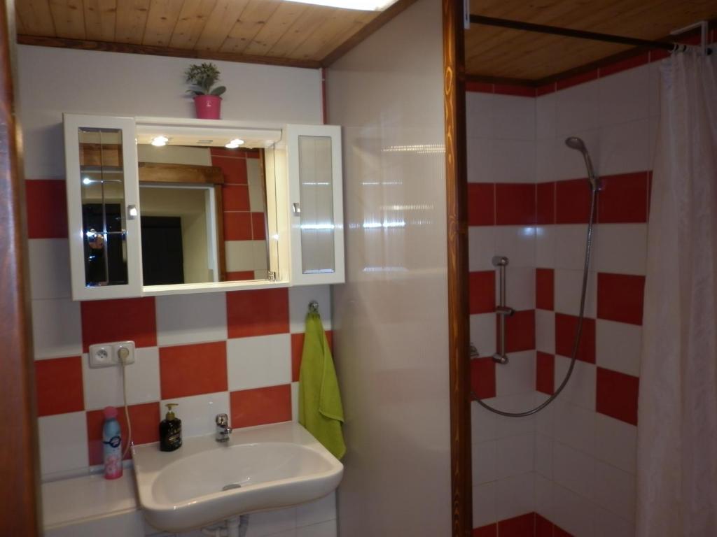 Koupelna v ubytování U Zámku