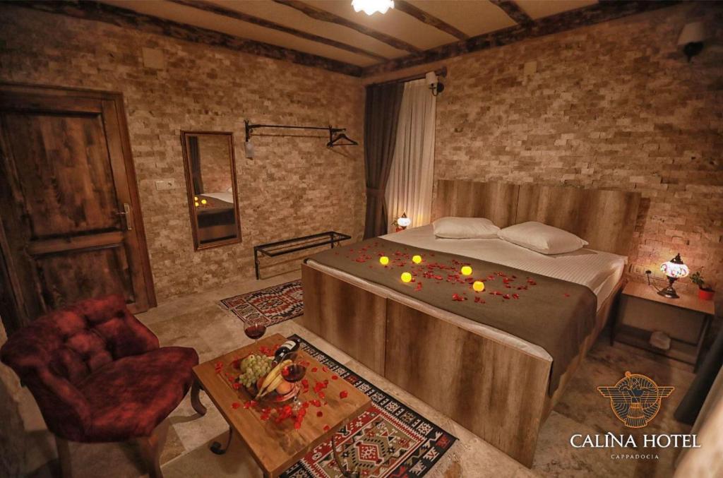 Postel nebo postele na pokoji v ubytování Calina Capadocia