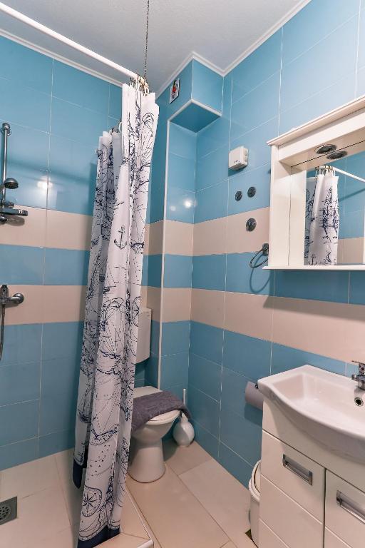 Koupelna v ubytování DreamSea Apartment
