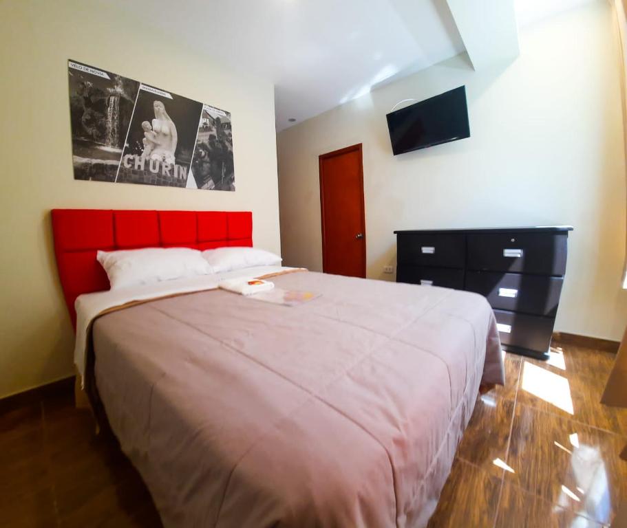 Postel nebo postele na pokoji v ubytování Brianny Hotel