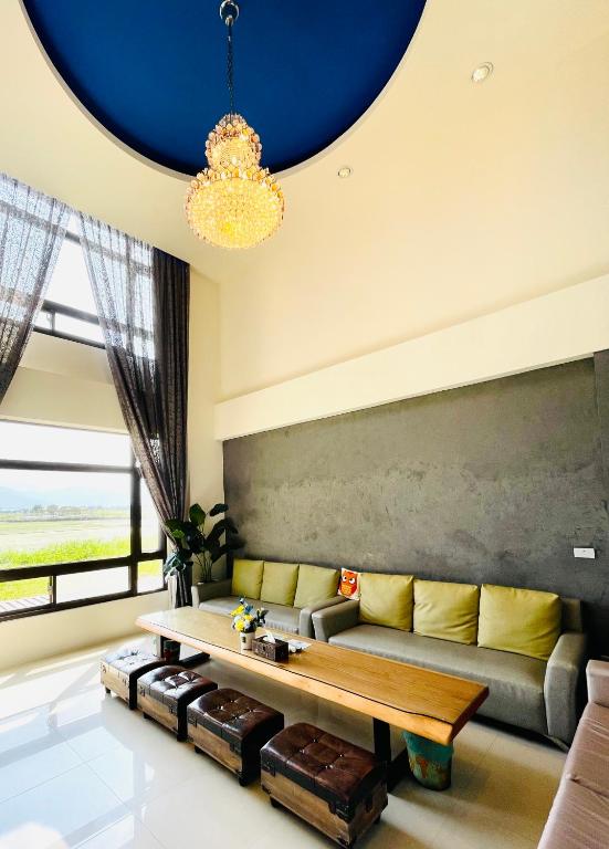 Χώρος καθιστικού στο 漫調子 Roaming Life B&B