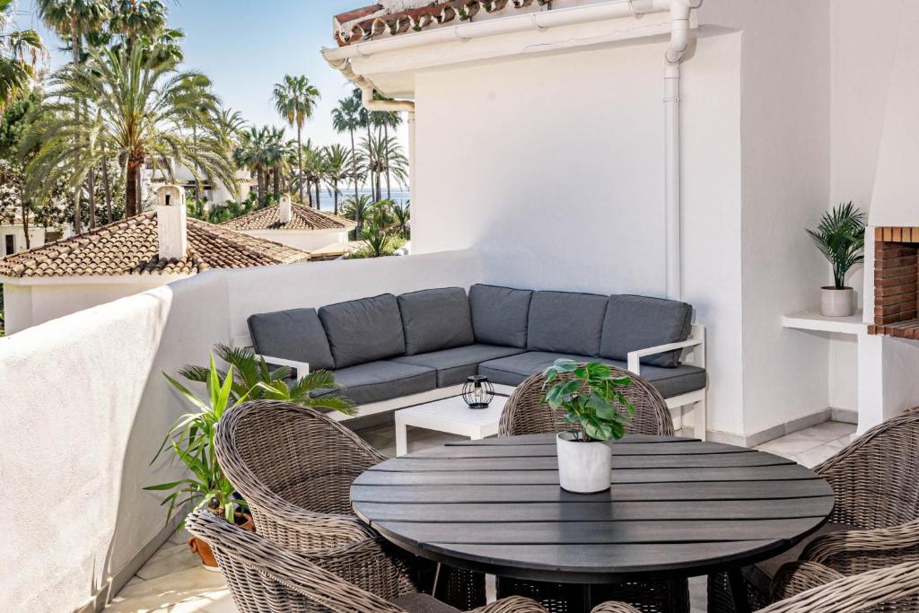 Posezení v ubytování GBH - Casa Golden beach by Roomservices