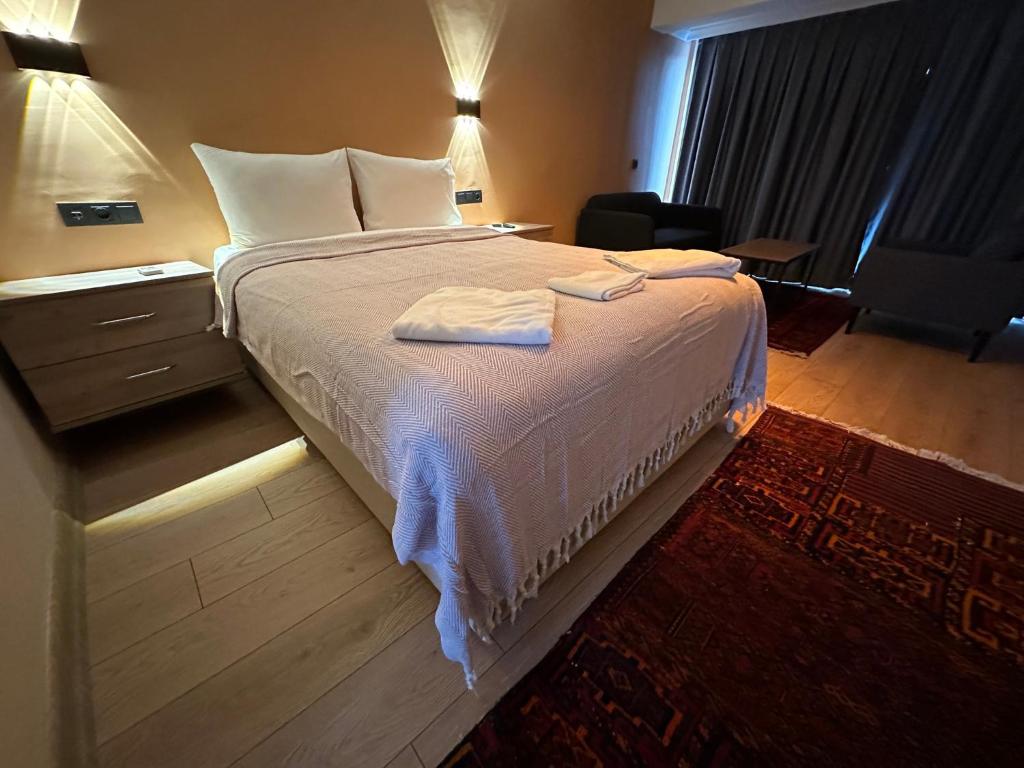 Postel nebo postele na pokoji v ubytování Terrace Guesthouse