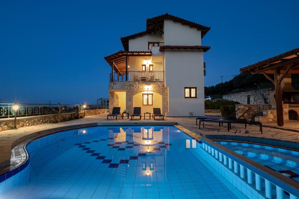 The swimming pool at or close to Villa Eleftheria private pool/garden/view/3bdrms/3.5bthrms