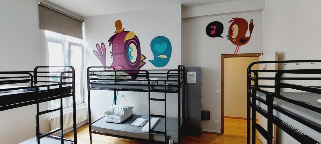 Postel nebo postele na pokoji v ubytování KaBa Hostel